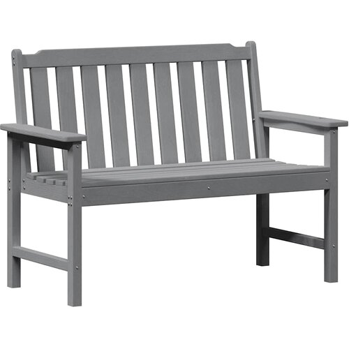  Vrtna klupa Svijetlo siva 120 x 59 x 88 cm HDPE Slike