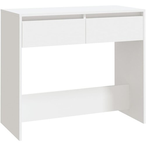 Maison Chic konzolna miza - miza ob steni bela 89x41x76,5 cm inženirski les, (21786276) Cene