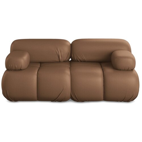 Makamii Smeđa sofa od imitacije kože 190 cm Lokua &amp;ndash; Slike