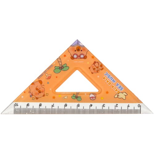  Set geometrijskih alata, ravnalo i kutomjer, 4 komada Slike