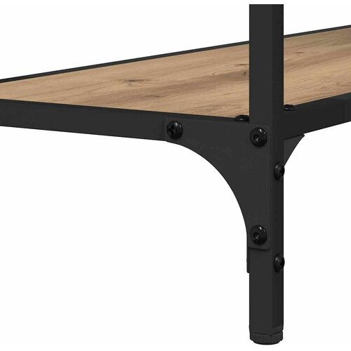  Konzolna stolica s policom hrast artisan 101 x 30.5 x 75 cm Slike