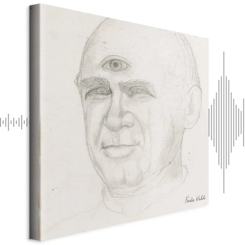  Slika - Frida Kahlo &ndash; Portrait of Nacho Aguirre 60x60 Akustična Cijene
