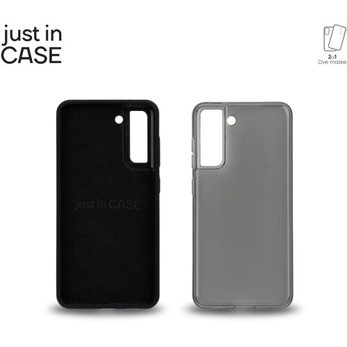 Just In Case 2u1 Extra case MIX paket CRNI za S21FE Slike