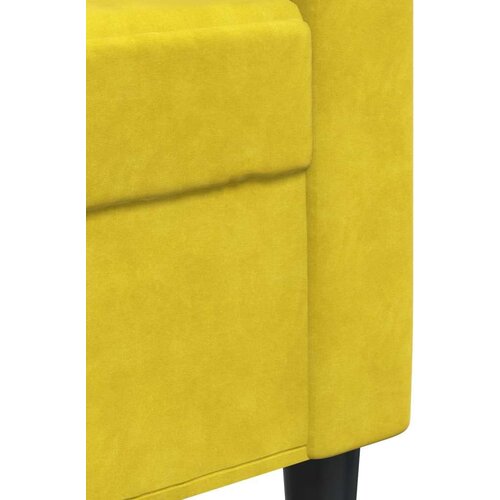  3-dijelni set sofa s jastucima žuti bar&amp;scaron;unasti Slike