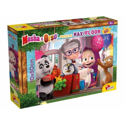Lisciani Puzzle Maxi Masa I Meda 2u1 složi I oboji - 60 delova Cene