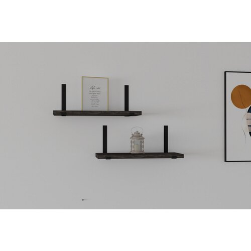 Hanah home Lama - Anthracite Anthracite Wall Shelf Cene