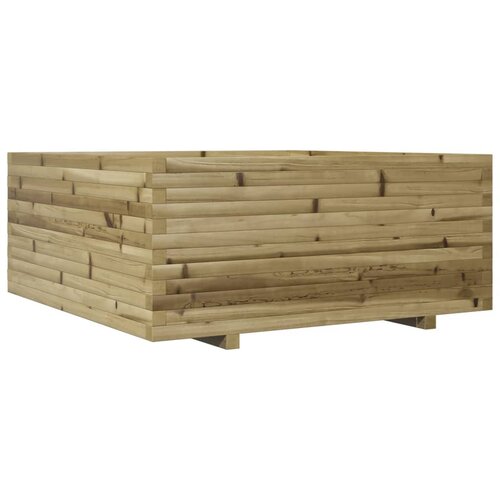 Maison Chic Vrtno cvetlično korito - Cvetlični Lonec 110x110x49,5 cm impregnirana borovina, (21789920) Slike