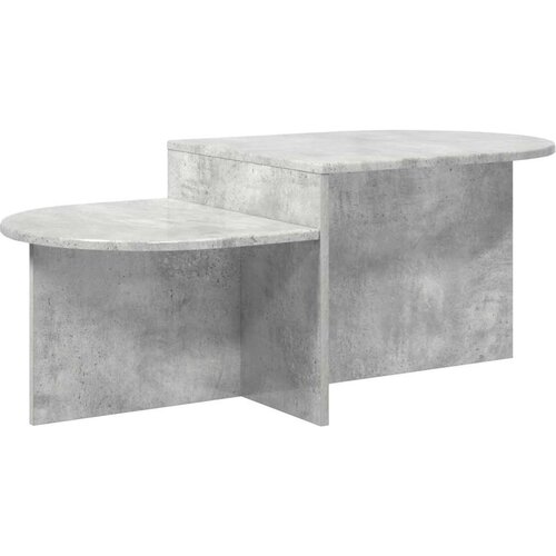  Klubska miza Betonsko siva 100 x 50 x 40 cm Inženirski les, (5000295502) Cene