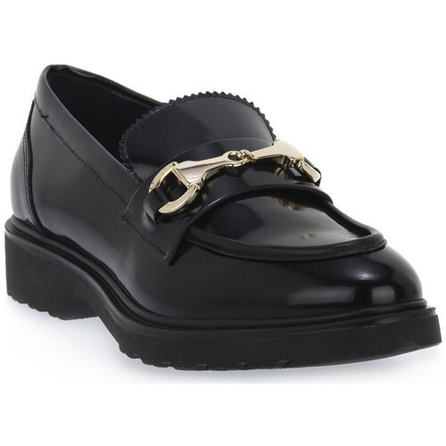 Momenti Mokasini ASPORT NERO ACC ORO Črna Cene