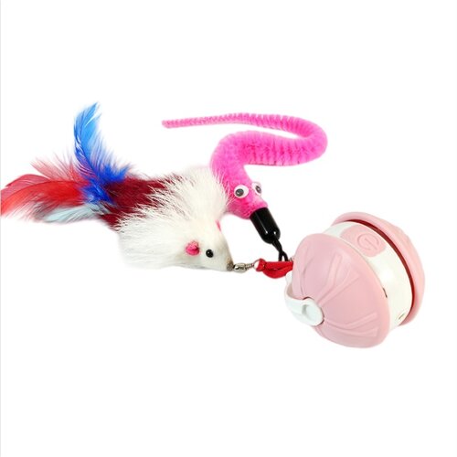 INF Pet Self-Entertaining Interactive Cat Toy Ball &amp;ndash; USB-C Rechargeable Motion-Activated Play Ball Pink, (5000215055) Slike