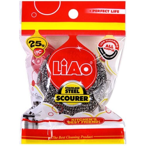 LIAO Žica za Sudove H130041 &amp;ndash; Inox Žica za Ribanje &amp;Scaron;erpi/ Tiganja i Posuđa 25 g Slike