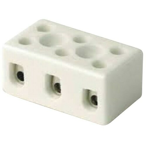 Keramička Keramična sponka 3-polna (Bež, &amp;Scaron;tevilo polov: 3 kos, 1 mm&amp;sup2; - 6 mm&amp;sup2;, 3 kos) Slike