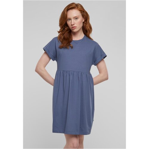 UC Ladies Women&amp;#039;s Organic Empire Valance Tee Dress - Blue Slike