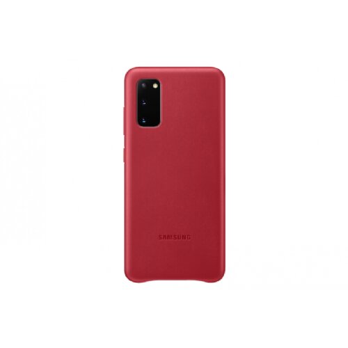Samsung original usnjen ovitek EF-VG980LRE za Galaxy S20 G980 - zaščita zadnjega dela - rdeča Cene