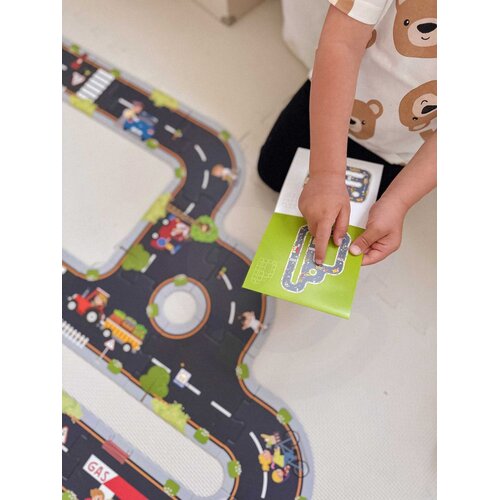 Woopie Green drvene puzzle cesta, 20 dijelova Slike