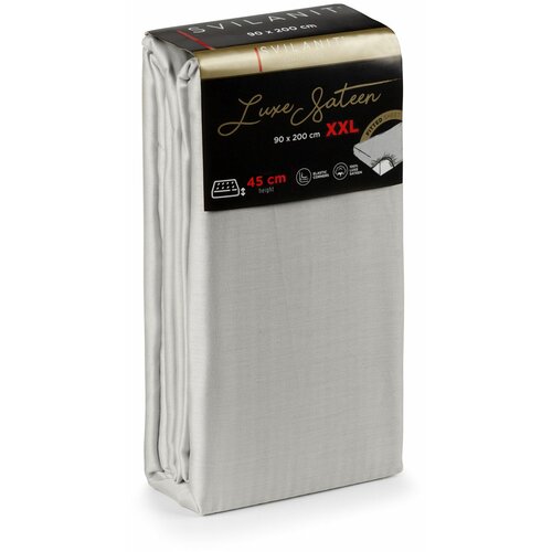  montažni čaršav Svilanit Luxe Sateen XXL grey 160x200 cm Cene