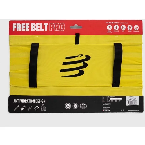 Compressport Tekaški pas Free Belt Pro rumena barva, CU00011B