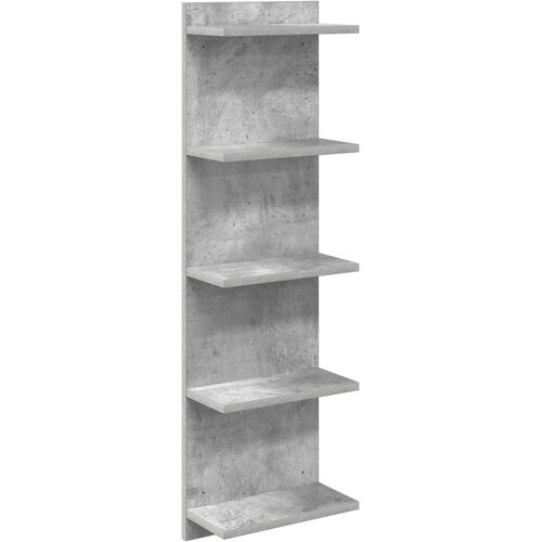 vidaXL Stenska polica Betonsko siva 30 x 15 x 100 cm Inženirski les, (5000307271) Cene