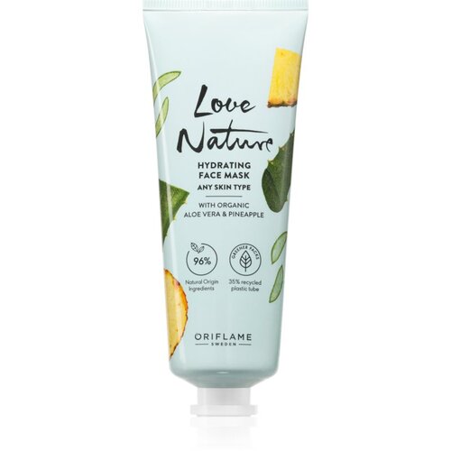 Oriflame Love Nature Organic Aloe Vera & Pineapple vlažilna maska za obraz 75 ml Cene