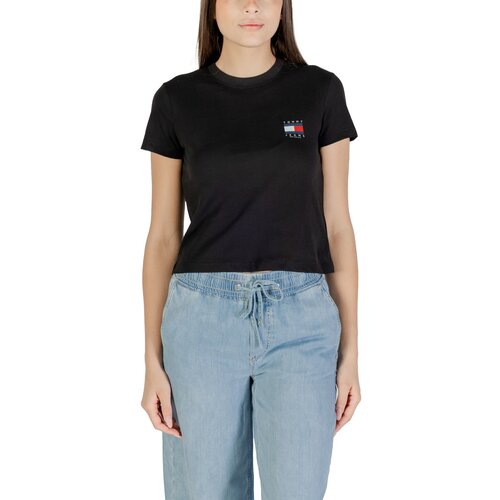 Tommy Hilfiger Majice s kratkimi rokavi TJW REG SH TOMMY US DW0DW21423 Črna Slike