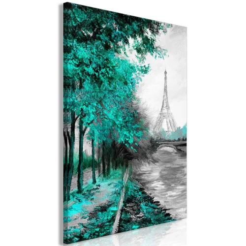  Slika - Paris Channel (1 Part) Vertical Green 80x120