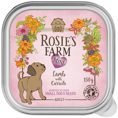 Rosie&amp;#039;s Farm Mini 6 x 150 g - Janjetina s mrkvom Slike