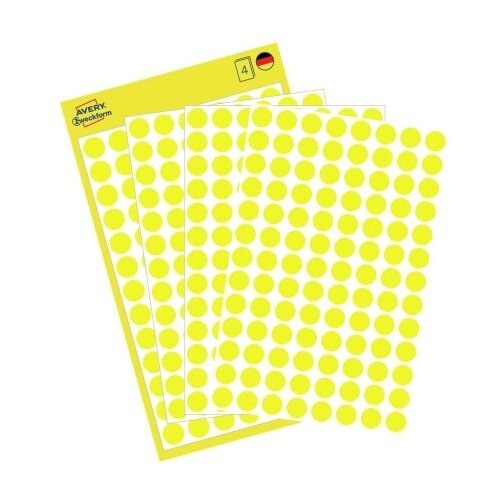  Etikete zweckform okrogle fi-8 ZWECKFORM - 3013 RUMENE Slike