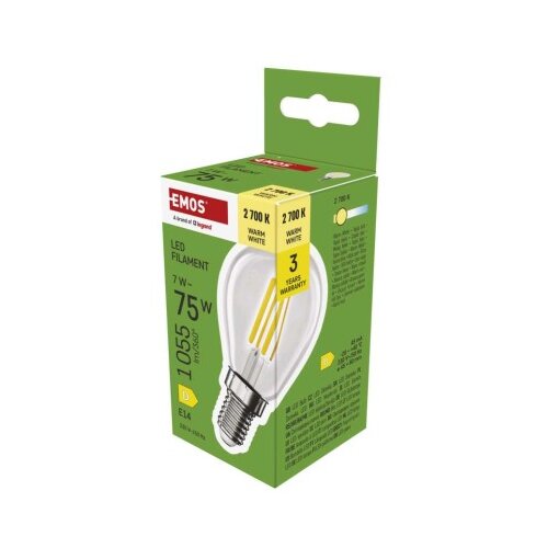  LED žarnica Filament Mini Globe / E14 / 7 W (75 W) / 1055 lm / toplo bela Slike