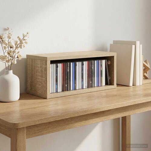  Stalak za CD-ove Hrast sonoma 40 x 17 x 17 cm Konstruirano drvo Cene