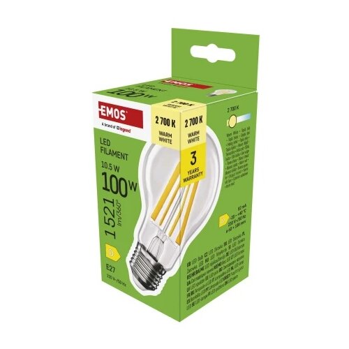 Emos zf5d62 sijalice Led sijalica filament a60 10,5w(100w) 1521lm e27 ww ( 3440 ) Cene