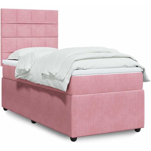 Box spring krevet s madracem ružičasti 90x190 cm bar&scaron;unasti Cijene