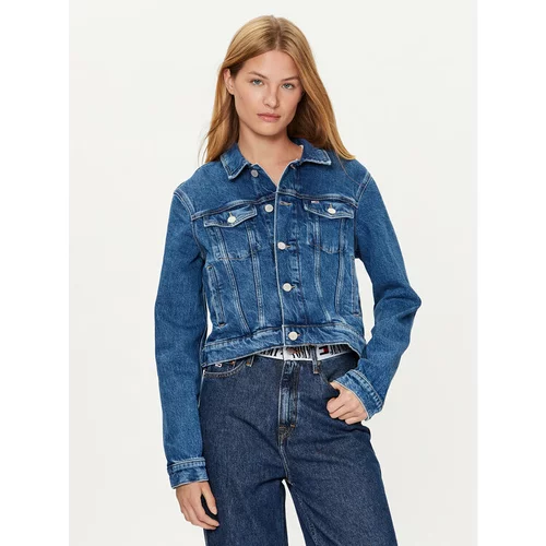 Tommy Jeans Jeans jakna DW0DW16055 Modra Slim Fit