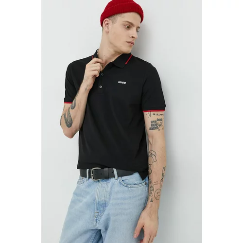 Hugo Polo majica za muškarce, boja: crna, jednobojni model