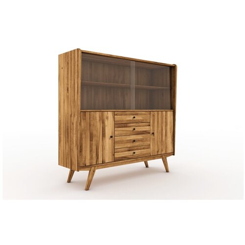 The Beds Hrastova vitrina 160x154 cm Retro - The Beds Slike