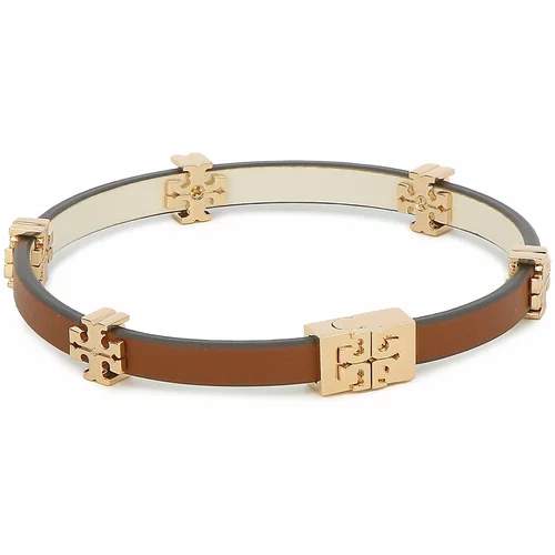 Tory Burch Zapestnica Eleanor Leather Bracelet 147235 Tory Gold / Cuoio 200