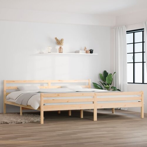 Furnova Posteljni okvir iz trdnega lesa 200x200 cm, (21935097) Cene