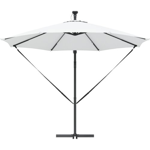VidaXL Samostojeći banana suncobran Pijesak 294 x 294 x 248 cm Slike