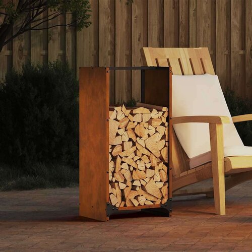  Stalak za drva za ogrjev 40x30x80 cm pohabani čelik Cijene