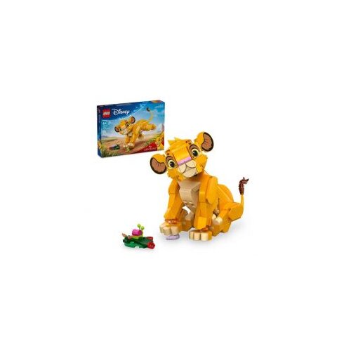 Lego igračka blokovi Dizni Simba Kralj lavova mladunče 6+, žuta Cene