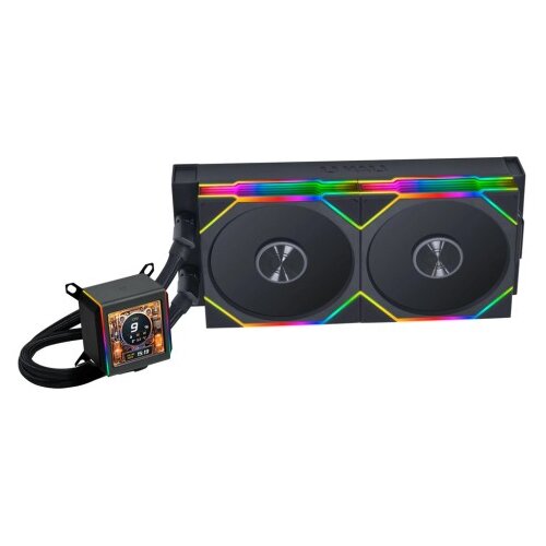 Lian Li Komplet za tekočinsko hlajenje AIO Liquid Cooler GALAHAD II LCD 280 TL Wireless, ARGB, črn Cene