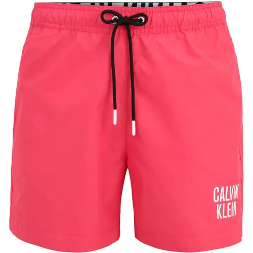 Calvin Klein Swimwear Kratke kopalne hlače roza / črna / bela