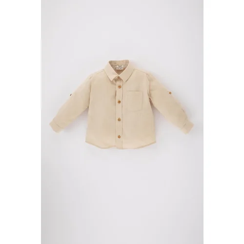 Defacto Baby Boy Poplin Long Sleeve Shirt