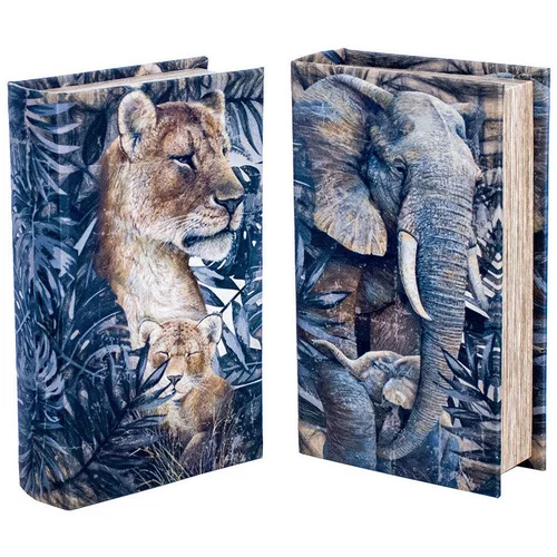 Signes Grimalt Košare, škatle in košarice Knjiga Knjiga Tiger In Elephant 2 Enota Modra