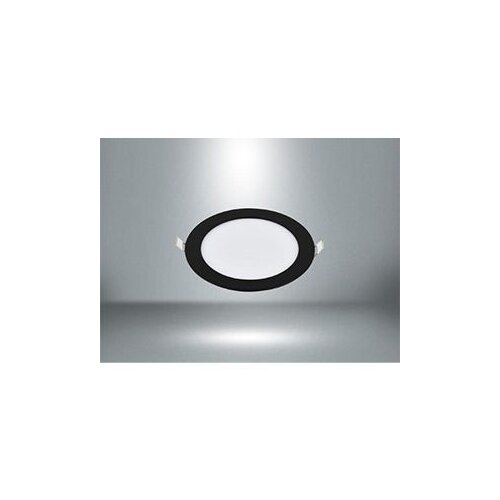 PANEL LED 3W okrugli ugradni 4000K crni E-Light Cijene