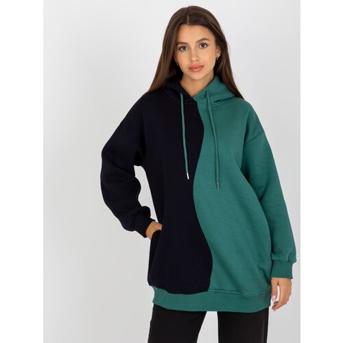 RUE PARIS Sweatshirt-RV-BL-8233.32X-black-green Slike