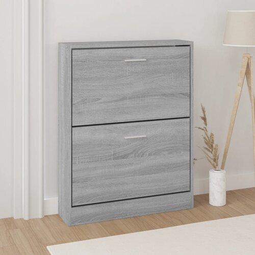 vidaXL Ormarić za cipele boja hrasta 59x17x81 cm konstruirano drvo Cijene