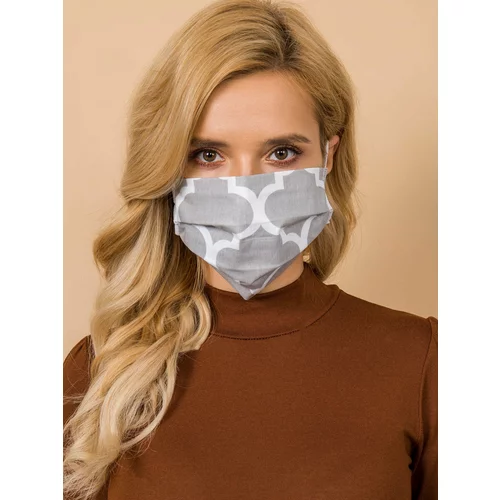Fashion Hunters Gray and white face mask