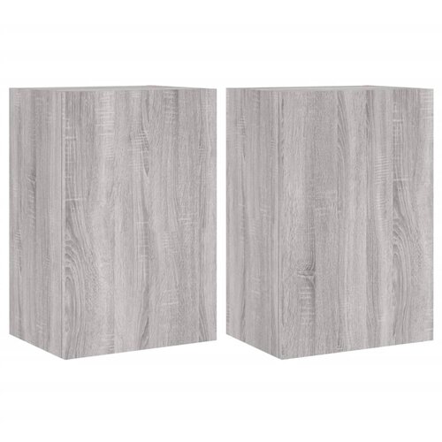 VidaXL Stenske TV omarice 2 kosa siva sonoma 40,5x30x60 cm inž. les, (20977821) Slike