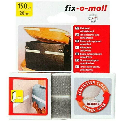 Fix-o-moll višenamjenska traka (150 cm x 20 mm, svijetlosive boje, lijepljenje)