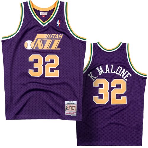 Mitchell And Ness mu&amp;scaron;ki Karl Malone 32 Utah Jazz 1991-92 Mitchell &amp;amp; Ness Swingman dres Slike